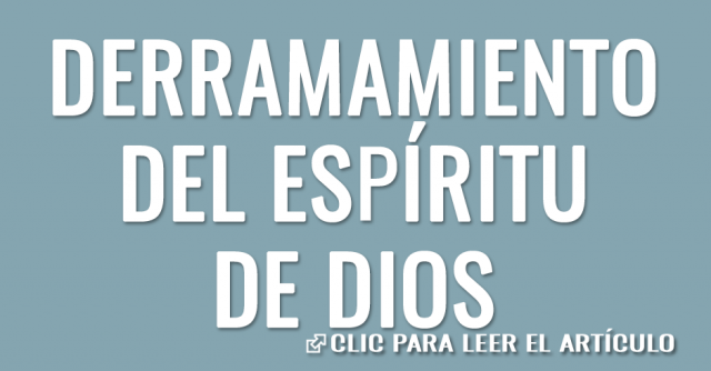 Derramamiento del Espíritu de Dios