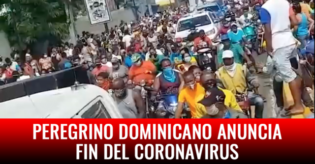 Peregrino dominicano anuncia fin del coronavirus 2