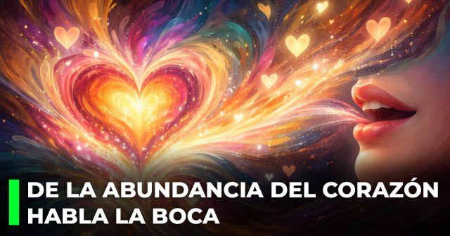 De la abundancia del corazón habla la boca